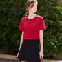 Women T-shirt Cotton Women's Short-sleeved Summer Loose T-shirts Thin Bottoming Shirt Inner Wear Cool Tshirt Undershirt Top Tees