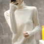 Turtleneck Women Sweater Autumn Winter Warm Bottiming Shirts Korean Fashion Long Sleeve Pullovers Slim Fit Casual Warm Knitwears