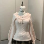 Women Sweet Hot Girl Bow Off-Shoulder Sweater Autumn Winter Elegant Sexy Fashion Knitted Tops Casual Y2k Knitwear Pullover New