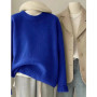 Soft waxy round neck 100 pure cashmere sweater women's loose sweater autumn and winter short base sweater