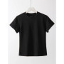 Basic T Shirts Women Cotton Slim Fit White Tops Summer Black Tees Crew Neck 100 Cotton T Shirt For Women Plain T-shirts Soft