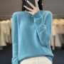 New cashmere sweater women's sweater in autumn and winter 100 merino wool fashion O-neck autumn warm pullover top