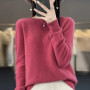 New cashmere sweater women's sweater in autumn and winter 100 merino wool fashion O-neck autumn warm pullover top