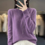 New cashmere sweater women's sweater in autumn and winter 100 merino wool fashion O-neck autumn warm pullover top