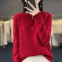 New cashmere sweater women's sweater in autumn and winter 100 merino wool fashion O-neck autumn warm pullover top