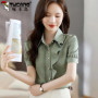 Chiffon Shirt Top for Women Short Sleeved Summer New Style Fashionable Temperament Versatile