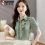 Chiffon Shirt Top for Women Short Sleeved Summer New Style Fashionable Temperament Versatile
