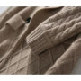 Korean French Style Cashmere Sweater Ladies Wool Windbreaker Cardigan New Autumn Winter Women Knitted Sweater Long Cardigan Coat