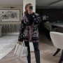 Patchwork Knitted Jacquard Tassels Cardigans Women Sweaters Long Sleeve V-neck Thicken 2026 Spring Sweater Autumn Coats Tops