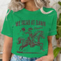 We Read At Dawn Cowgirl T-shirt Vintage Country Bookish Tops Gift for Book Lover Tee Bookish Cowgirl Retro Funny Reading Tshirt
