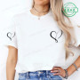 Women Love Heart Design T-Shirts Fashion Casual Short Sleeve T-shirt Heart Personalised Graphic Tshirts RED Women T Shirts Ts01