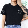 Women Love Heart Design T-Shirts Fashion Casual Short Sleeve T-shirt Heart Personalised Graphic Tshirts RED Women T Shirts Ts01