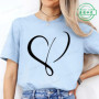 Women Love Heart Design T-Shirts Fashion Casual Short Sleeve T-shirt Heart Personalised Graphic Tshirts RED Women T Shirts Ts01