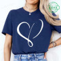Women Love Heart Design T-Shirts Fashion Casual Short Sleeve T-shirt Heart Personalised Graphic Tshirts RED Women T Shirts Ts01