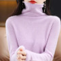 100 Merino Wool Turtleneck Pullover Knitwear Women's New Autumn And Winter Warm Sweater Women's Solid Color Pile Neck Sweater