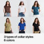 TOYOUTH Women Liquid Ammonia Tees 2026 Spring New Luxury Silk-Like Multi-Color Wrinkle-Resistant Cotton Casual Tops