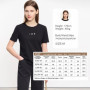 Amii Minimalist T-shirt Women's Tops O-neck Short Sleeves Geometric Decoration Antibacterial Cotton Elastic Casual Tees 12521088