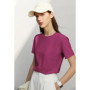 Amii Minimalism Women T-shirts 2024 Summer New Casual Basic O-Neck Slim Short-sleeve Female Dopamine Color Solid Tees 12442327