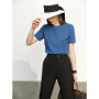 Amii Minimalism Women T-shirts 2024 Summer New Casual Basic O-Neck Slim Short-sleeve Female Dopamine Color Solid Tees 12442327