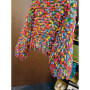 Colorful Loop Women Fringe Sweater Chunky Handcrafted Rainbow Yarn Knit Pullover Knitwear Jumper Autumn/Winter Clothing