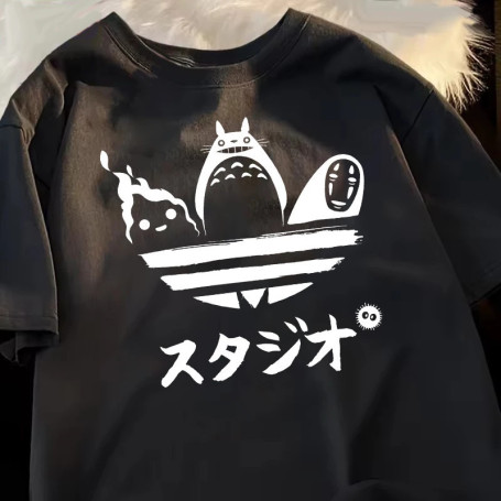 100 Cotton Japanese Anime Print Streetwear T-Shirts Female T Shirts Egirl Korean Manga Graphic Tees Tops Women Clothing