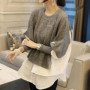 Women's Sweater Popular Autumn Winter Female Lantern Sleeve Tops Fashion Design Solid Color 2025 Loose Casual O-Neck Pullovers