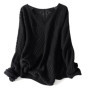 Plus Size 6XL 150kg Autumn Winter Women Long Sleeve Loose Solid Color Sweater Hollow Out Oversized Pullover Casual Knitted Tops
