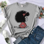 Mafalda tshirt women designer graphic manga Tee girl harajuku comic streetwear clothes