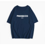Hirsionsan 100 Cotton Letter Print T Shirt Women 2024 Summer New Basic Vintage Tee Casual Loose Chic O Neck Female Couple Tops