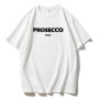 Hirsionsan 100 Cotton Letter Print T Shirt Women 2024 Summer New Basic Vintage Tee Casual Loose Chic O Neck Female Couple Tops