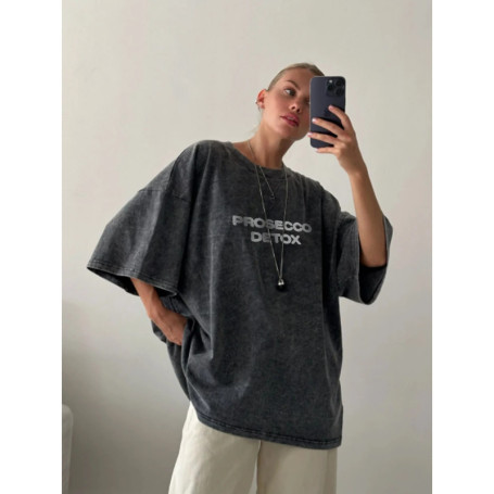 Hirsionsan Y2k 100 Cotton Letter Print T Shirts Women Summer Sweet Clothes Washed Tees Casual Short Sleeve Basic Female Tops