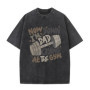 Now Down I'm Bad Crying At The Gym Fitness Pump Cover T Shirts Men Women Fashion T-shirt Male Aesthetic Washed Vintage Tshirt