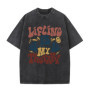 Now Down I'm Bad Crying At The Gym Fitness Pump Cover T Shirts Men Women Fashion T-shirt Male Aesthetic Washed Vintage Tshirt