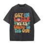 Now Down I'm Bad Crying At The Gym Fitness Pump Cover T Shirts Men Women Fashion T-shirt Male Aesthetic Washed Vintage Tshirt