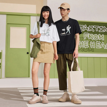 Xtep Knitting Short T Shirt For Men And Women Summer Fashion Sports Sweatshirt Soft Leisure Comfortable Tops 876227010067