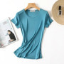 50 Natural silk Women's T Shirts Short Sleeve Crewneck Tee Basic Casual Summer Tops