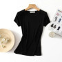 50 Natural silk Women's T Shirts Short Sleeve Crewneck Tee Basic Casual Summer Tops