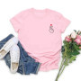Korean Finger Love Symbol T-shirt Korean Finger Heart Kpop Shirt Women Graphic T Shirts Cute K-Pop Tee Short Sleeve Female Tops