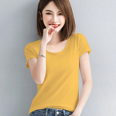 MRMT 2026 Brand New Womens 95 Cotton T-Shirt Pure Color Short Sleeve Women T shirt For Female Slim Tops Woman T shirts Clothing