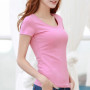 MRMT 2026 Brand New Womens 95 Cotton T-Shirt Pure Color Short Sleeve Women T shirt For Female Slim Tops Woman T shirts Clothing