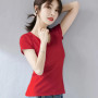 MRMT 2026 Brand New Womens 95 Cotton T-Shirt Pure Color Short Sleeve Women T shirt For Female Slim Tops Woman T shirts Clothing