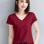 MRMT 2026 Brand New Womens 95 Cotton T-Shirt Pure Color Short Sleeve Women T shirt For Female Slim Tops Woman T shirts Clothing