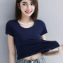 MRMT 2026 Brand New Womens 95 Cotton T-Shirt Pure Color Short Sleeve Women T shirt For Female Slim Tops Woman T shirts Clothing