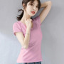 MRMT 2026 Brand New Womens 95 Cotton T-Shirt Pure Color Short Sleeve Women T shirt For Female Slim Tops Woman T shirts Clothing