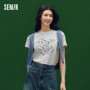 Semir Short Sleeve T-Shirt Women Bacteriostatic 2025 New Style Moisture Wicking Cool Feeling Quick Dry