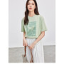 SENTUBILA Cotton Women T-shirt 2026 Spring Casual Loose Fit Fashion Cozy O Neck Short Sleeve Pullovers Female Clothes 152T59293