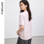 SENTUBILA Cotton Women T-shirt 2026 Spring Casual Loose Fit Fashion Cozy O Neck Short Sleeve Pullovers Female Clothes 152T59293