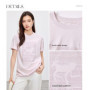 SENTUBILA Cotton Women T-shirt 2026 Spring Casual Loose Fit Fashion Cozy O Neck Short Sleeve Pullovers Female Clothes 152T59293