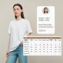 Amii Women's T-Shirt 2026 Summer Round Neck Drop Shoulder Short Sleeve Tee Lace Label Letter Casual Loose Cotton Top 12612004