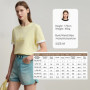 Amii Minimalist Casual Women T-shirt 2025 Summer Short Sleeve O Neck Straight Letters Color Contrast Embroidery Tops 12522098